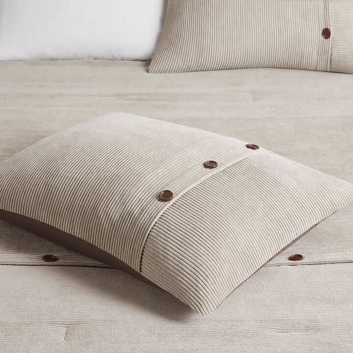 Gracie Mills Mary Plush Perfection: 5-Piece Corduroy Comforter Ensemble