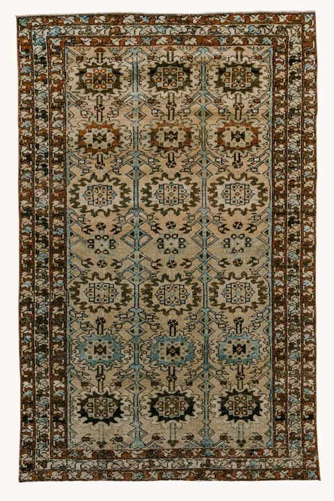 District Loom Vintage Bakhtiari scatter rug-Tannon