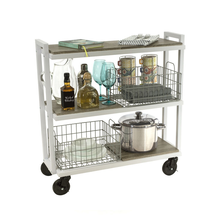 Atlantic 3-Tier Cart System White