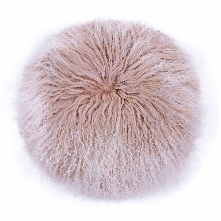 Belen Kox Blush Ombre Luxe Fur Pillow, Belen Kox