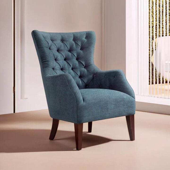 Belen Kox Button Tufted Wing Chair, Belen Kox