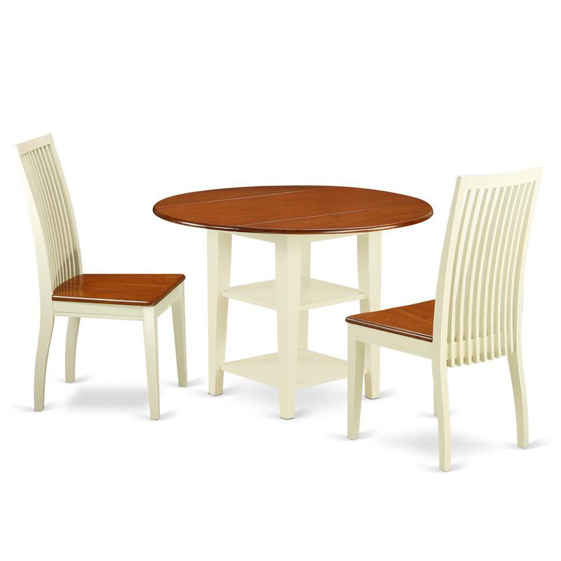 Dining Room Set Buttermilk & Cherry