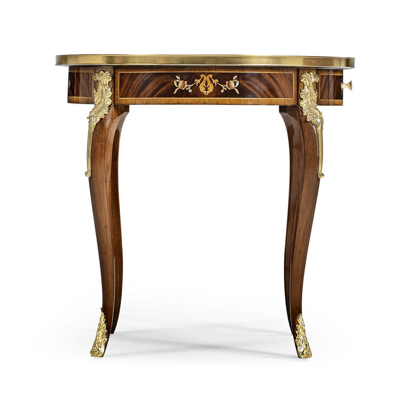 Mahogany & Pearl Accent Table