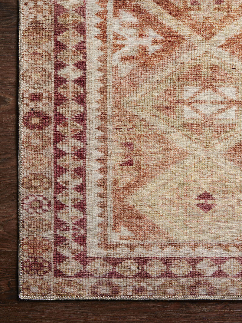Layla LAY16 Natural/Spice 18" x 18" Sample Rug by Loloi II