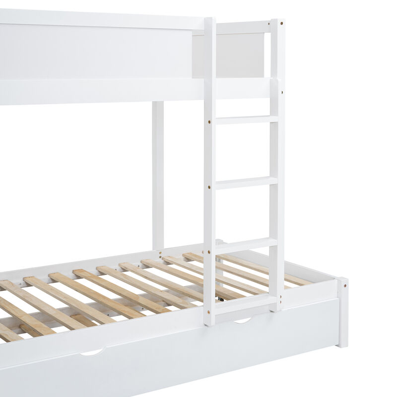 Merax  Bunk Bed with Trundle and Desk