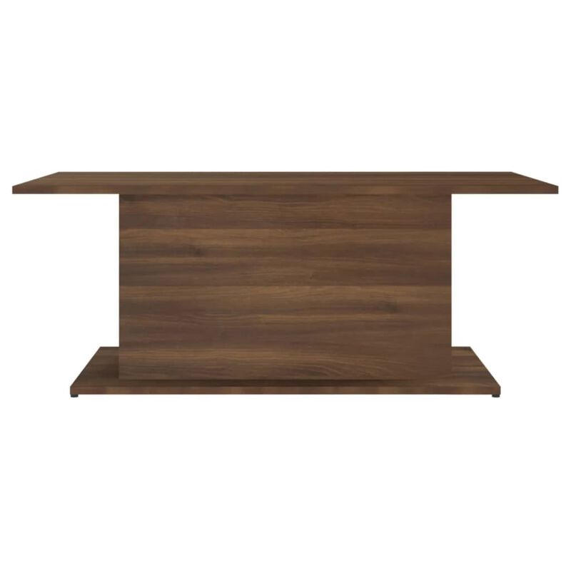 vidaXL Coffee Table Brown Oak 40.2"x21.9"x15.7" Chipboard