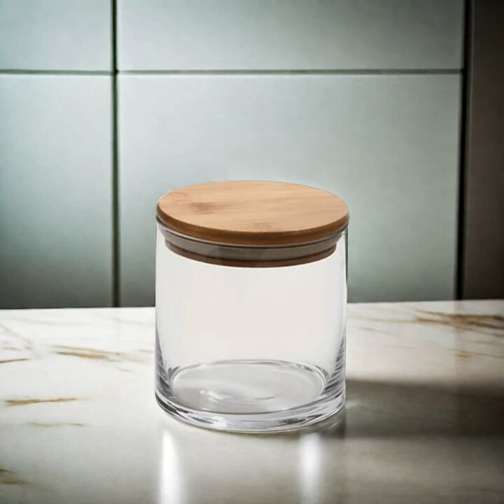Small Round Glass Container