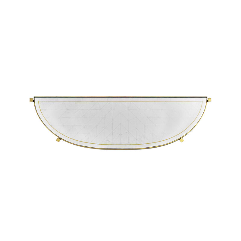 Luxe Large Half Moon Console Table