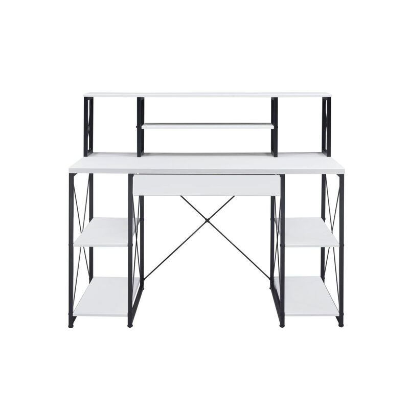 Amiel Desk, White & Black 92879