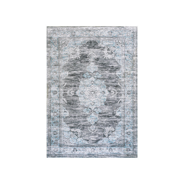 Bausch Bohemian Distressed Chenille Machine-Washable Area Rug