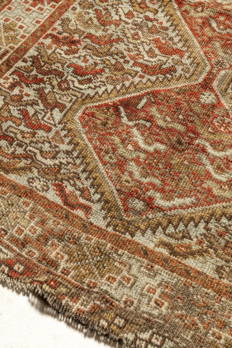 District Loom Antique Persian Shiraz Accent Rug-Havre