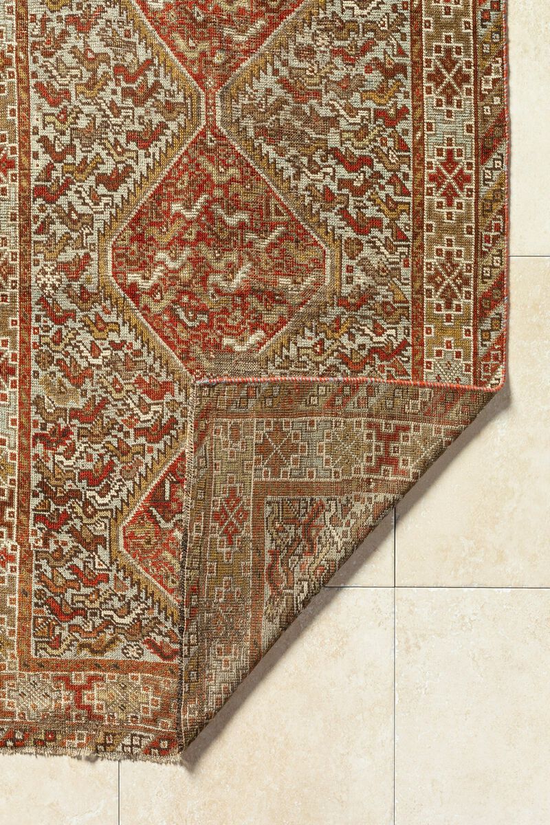 District Loom Antique Persian Shiraz Accent Rug-Havre