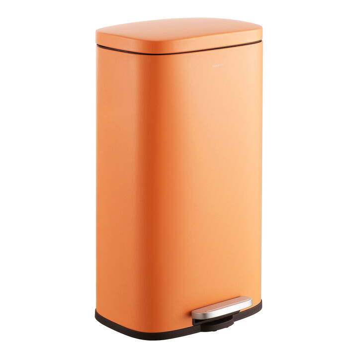 Curtis 8-Gallon Step-Open Trash Can, Carrot Cake