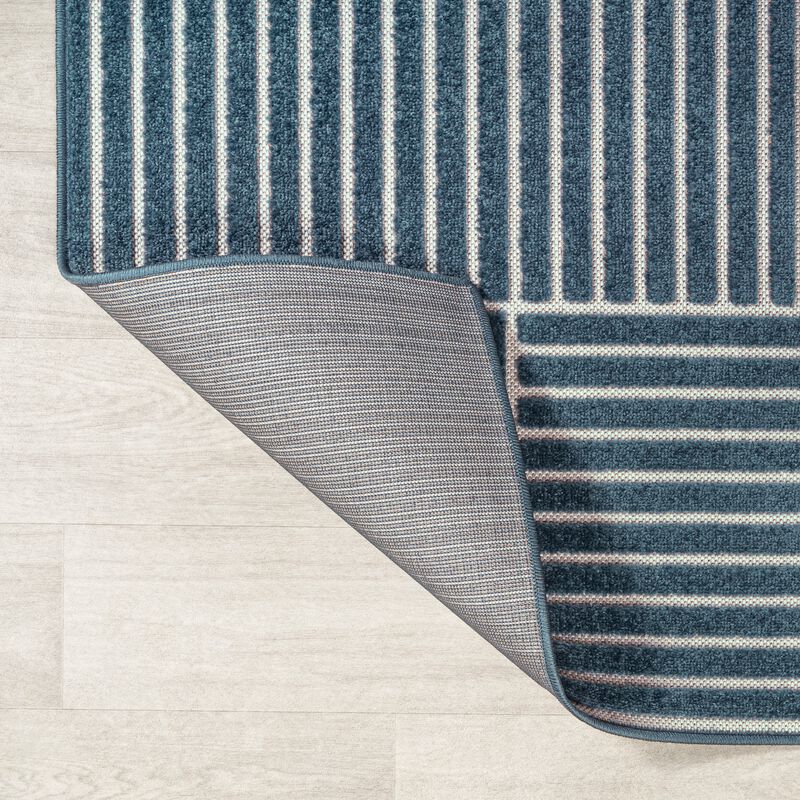 Nordby Geometric Arch Scandi Striped Area Rug