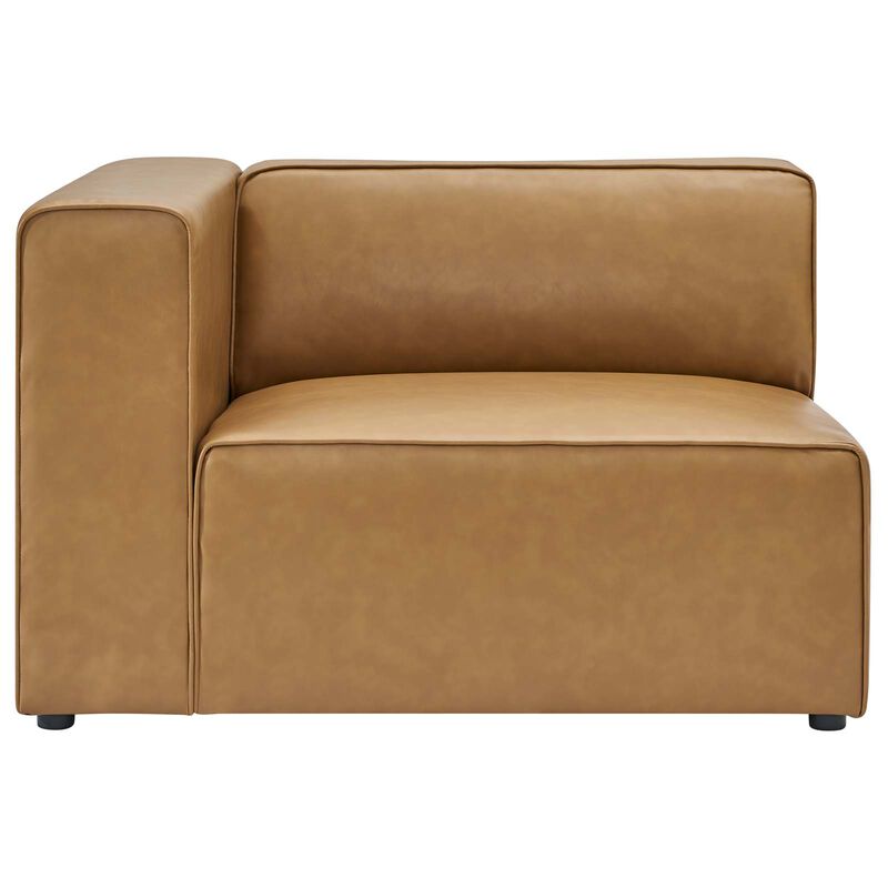 Mingle Vegan Leather 2-Piece Sectional Sofa Loveseat