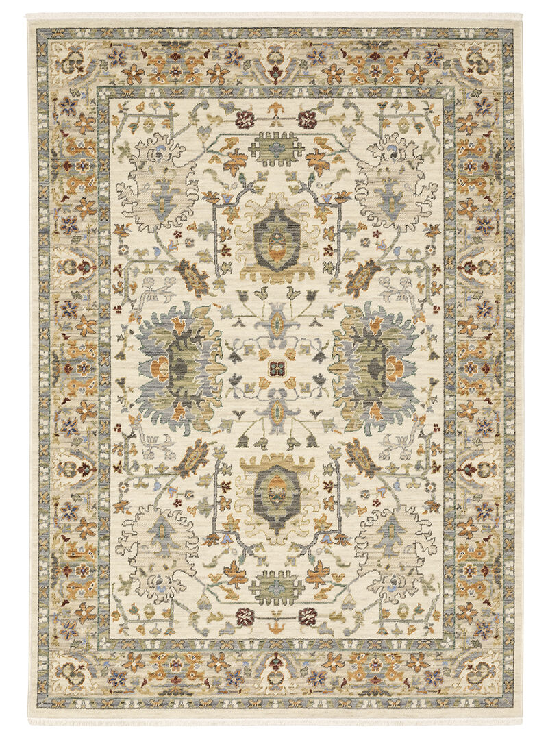 Lucca 5'3" x 7'6" Ivory Rug