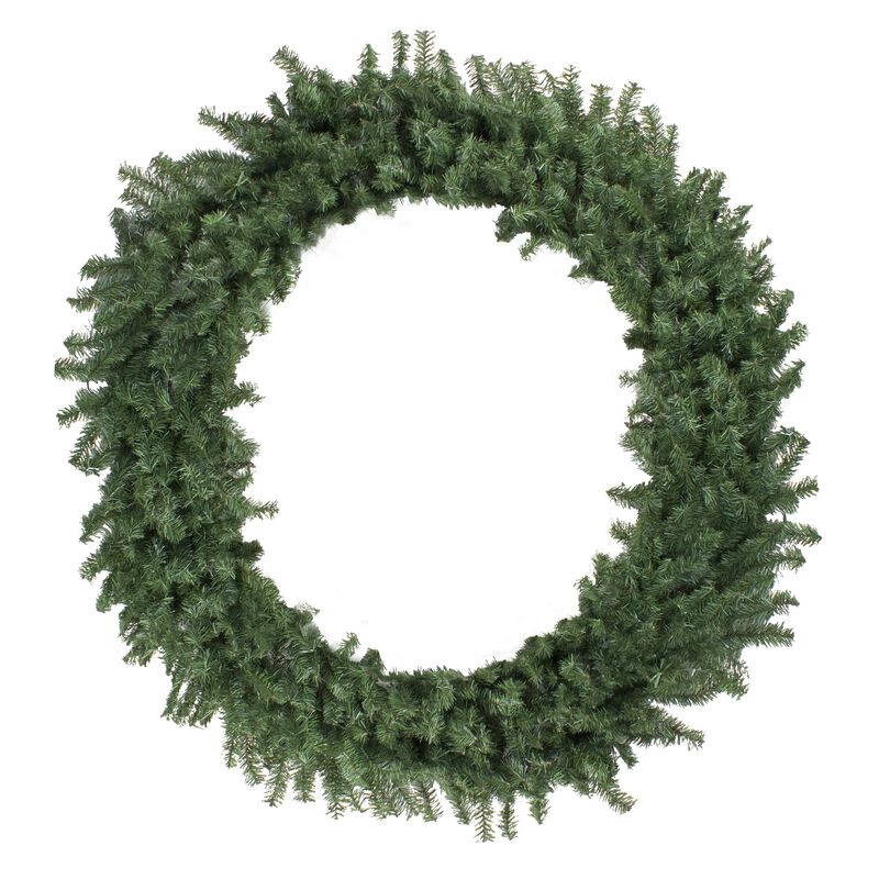 Canadian Pine Commercial Artificial Christmas Wreath  72-Inch  Unlit