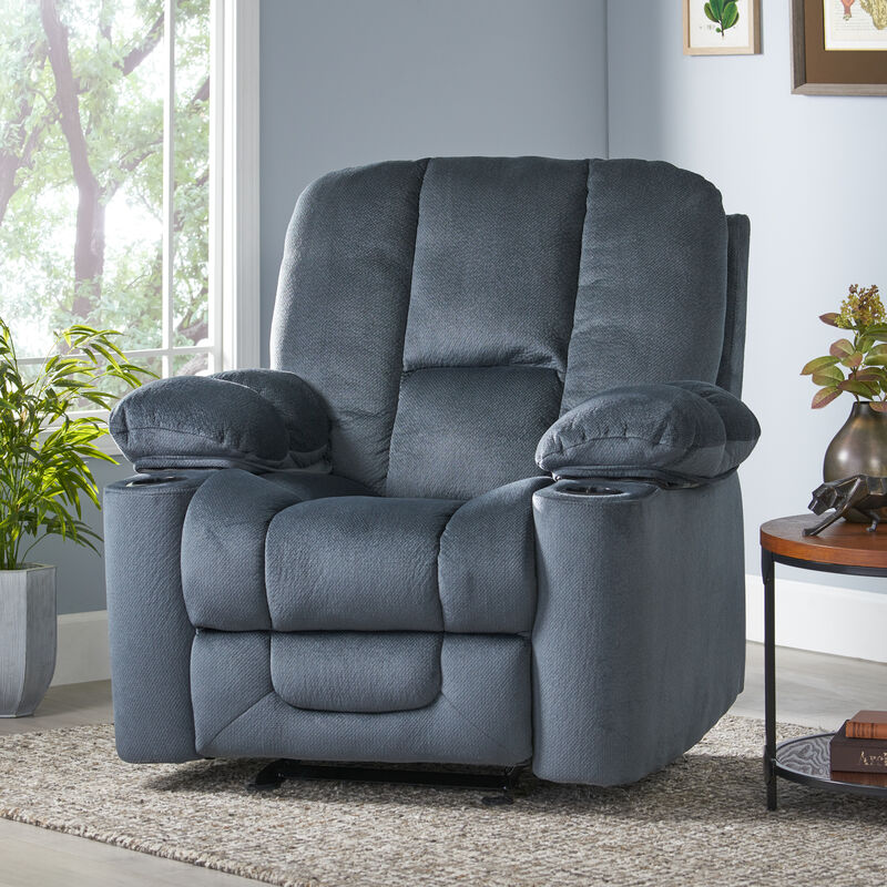 Merax Luxurious Manual Recliner Chair with Cup Holders