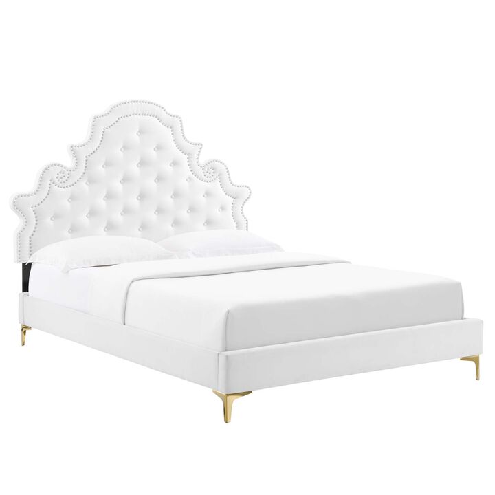 Modway - Gwyneth Tufted Performance Velvet Queen Platform Bed