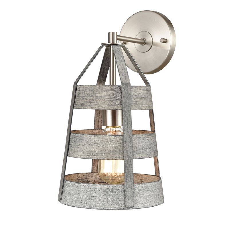 Brigantine 14'' High 1-Light Grey Sconce