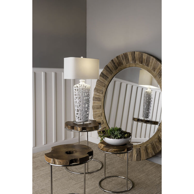 Oversized Round Wall Mirror