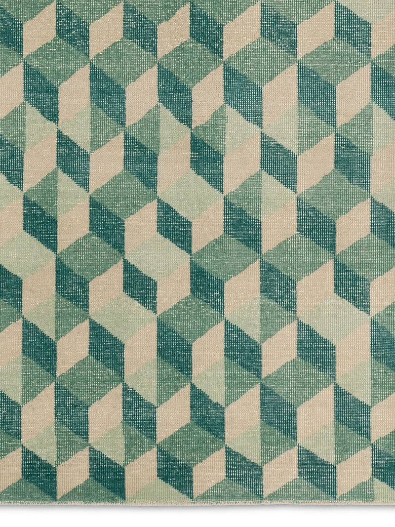 Tessera By Verdehome Matrix Green 8' x 10' Rug