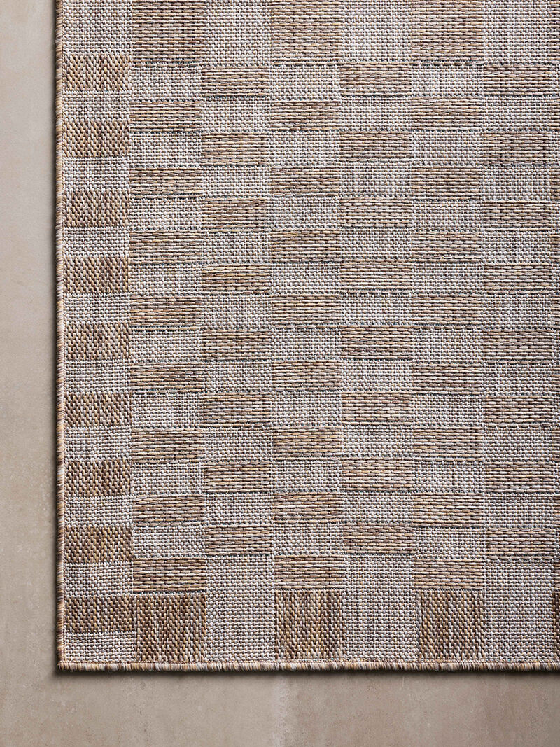 Topanga Natural/Dove 18" x 18" Sample Rug by Amber Lewis x Loloi