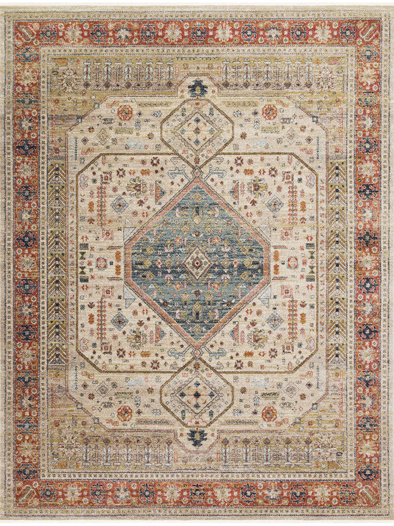 Graham GRA03 PeRoseimmon/AntiqueIvory 6'7" x 9'7" Rug