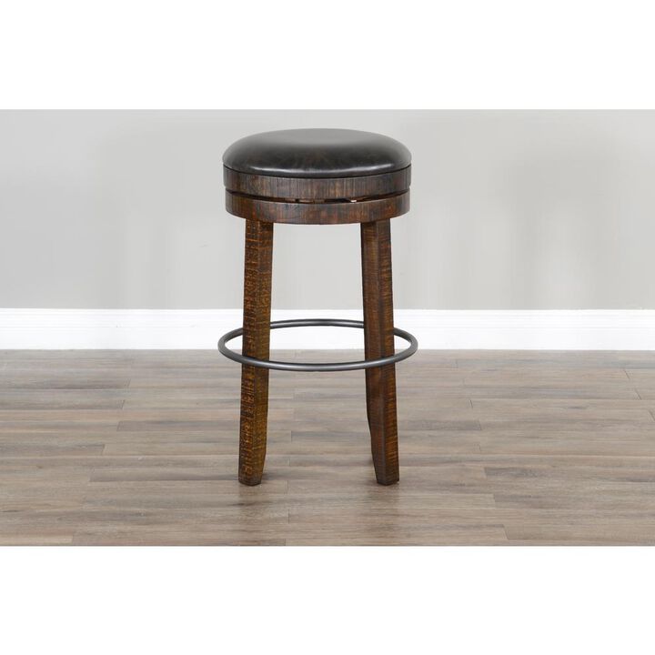 Sunny Designs Bar Swivel Stool, Cushion Seat