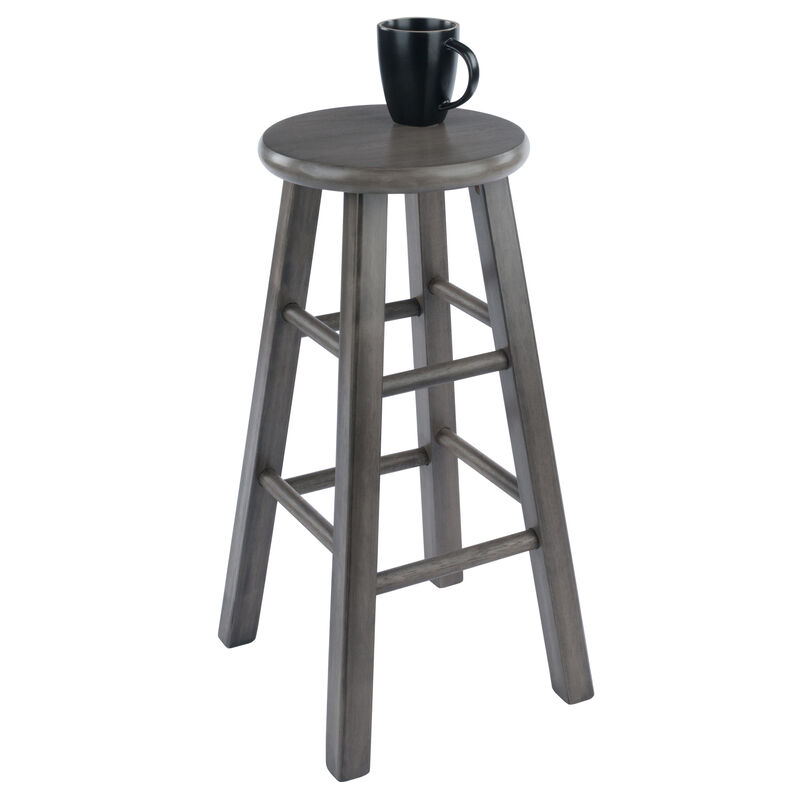 Winsome Ivy Counter Stool 24", Rustic Gray Finish