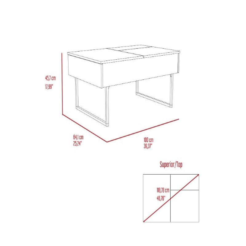 Lift Top Coffee Table 2 Dazza, Living Room, Espresso / Onyx