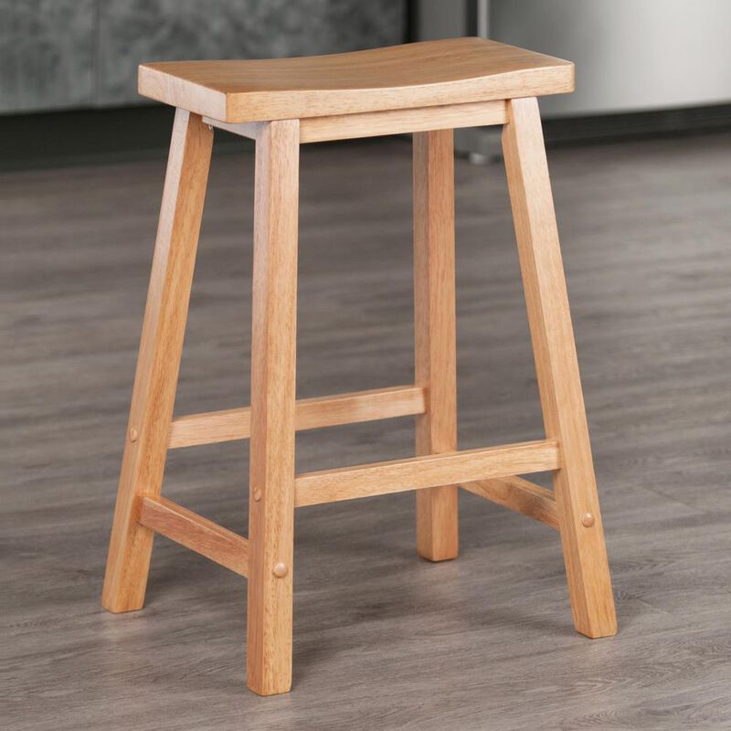 Satori 24" Saddle Seat Bar Stool Beech