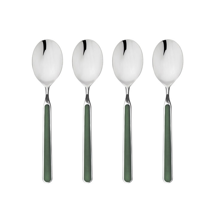 Fantasia 4-Piece American Coffee Spoon Set in Green