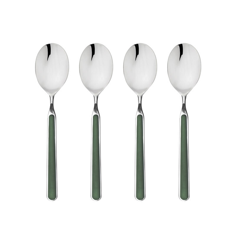 Fantasia 4-Piece American Coffee Spoon Set in Green