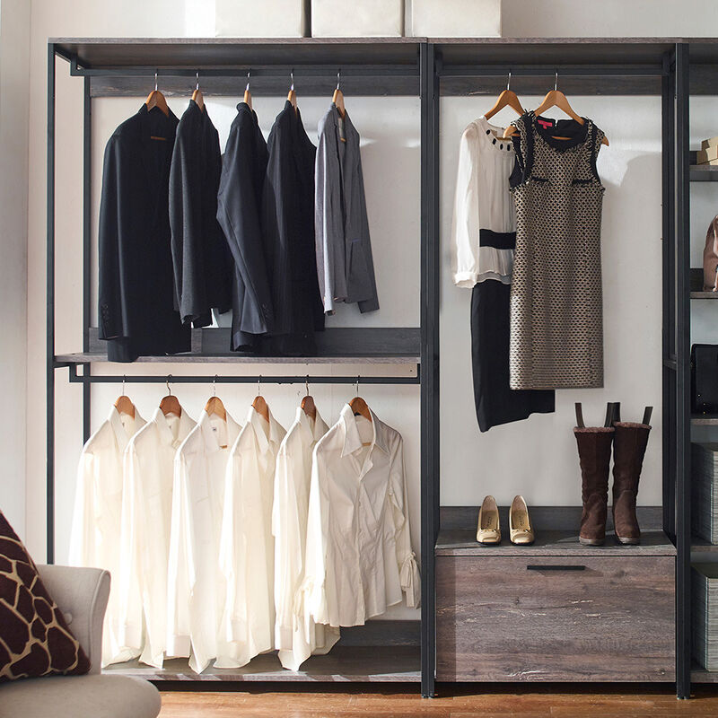 FC Design Klair Living Wood Walk-in Closet System