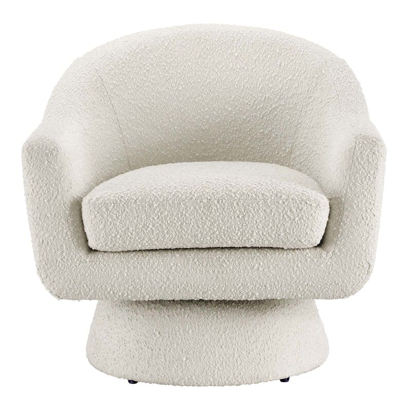 Astral Boucle Fabric Boucle Fabric Swivel Chair