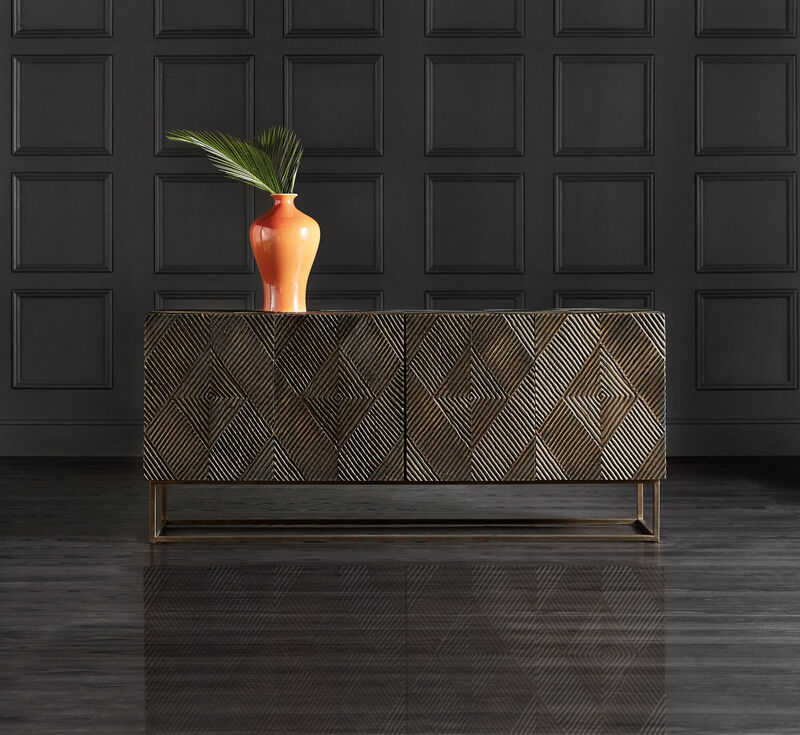 Melange Marcellus Four Door Credenza