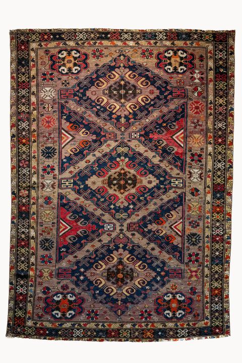 District Loom Vintage Soumak scatter rug-Ipasha