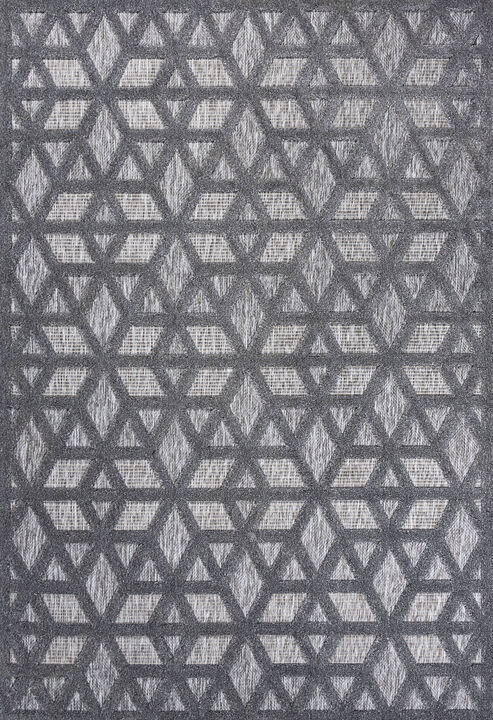 Talaia Neutral Geometric Indoor/Outdoor Area Rug