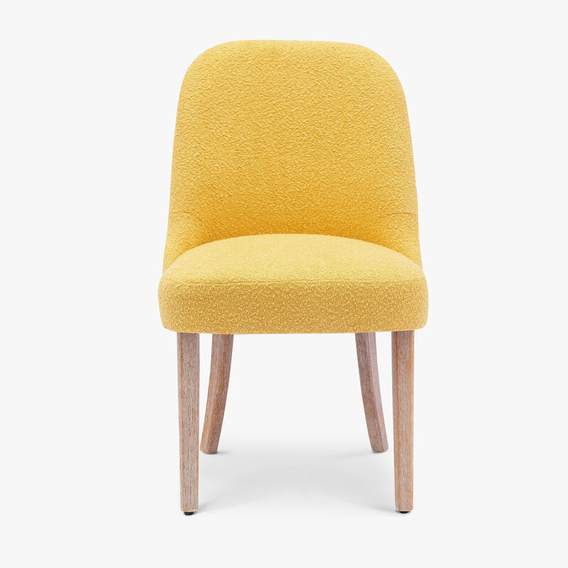 WestinTrends Mid-Century Modern Upholstered Boucle Dining Chair