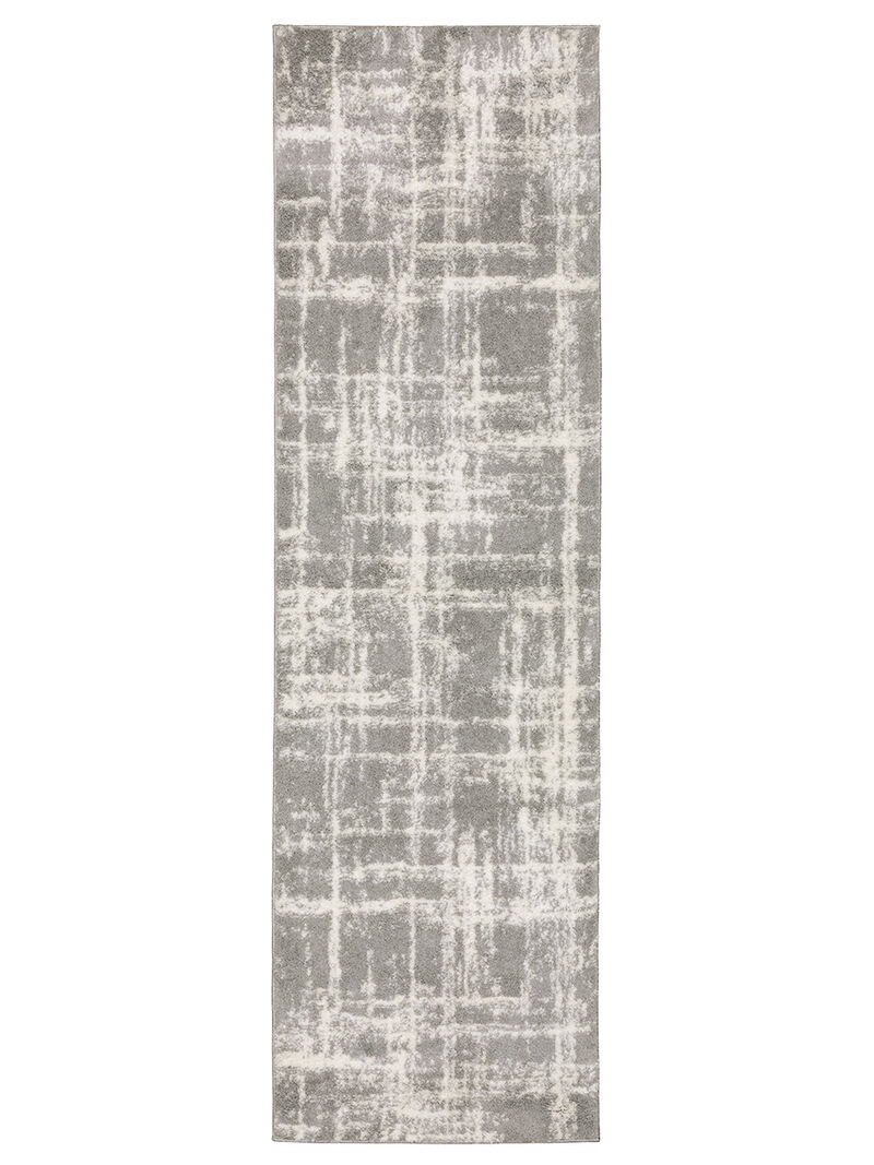 Verona 2'3" x 7'6" Grey Rug