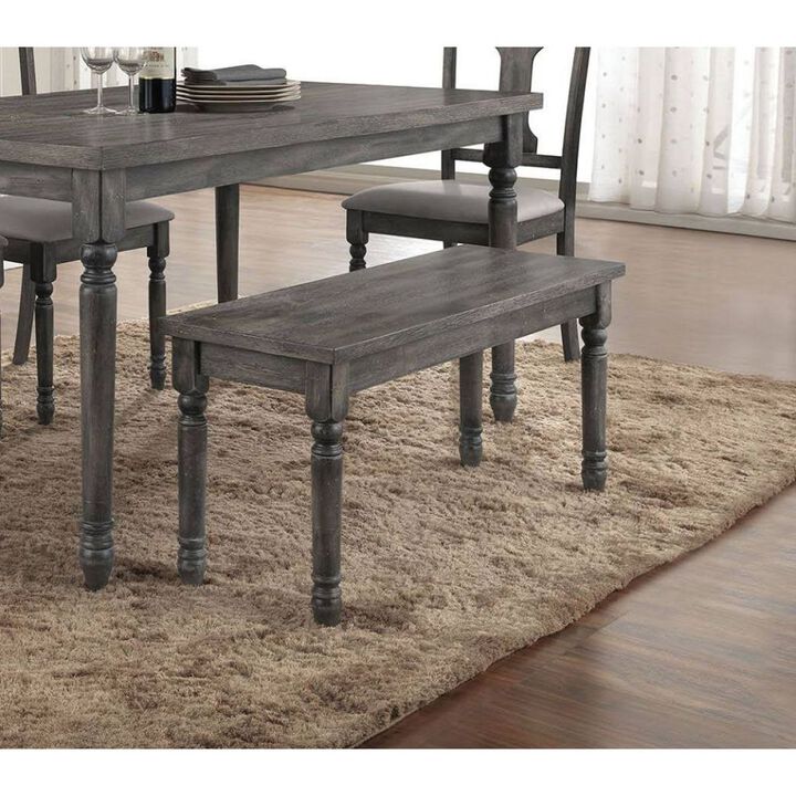 Wallace Bench in Weathered Gray