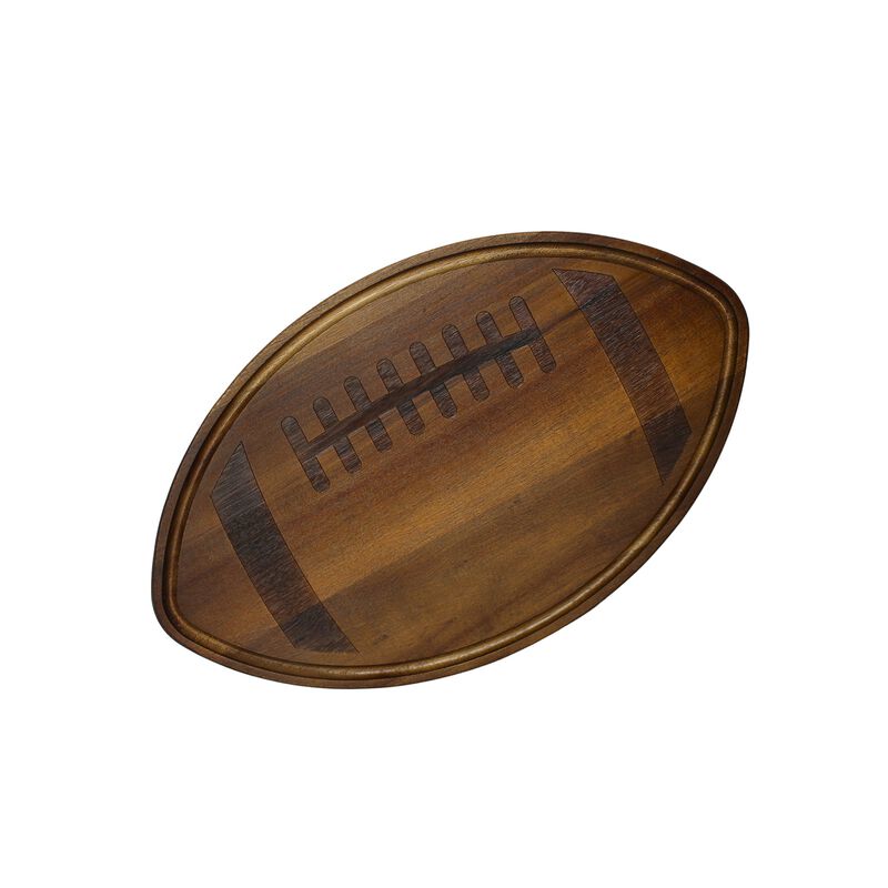 Acacia Football Cutting Board - 11 x 18"