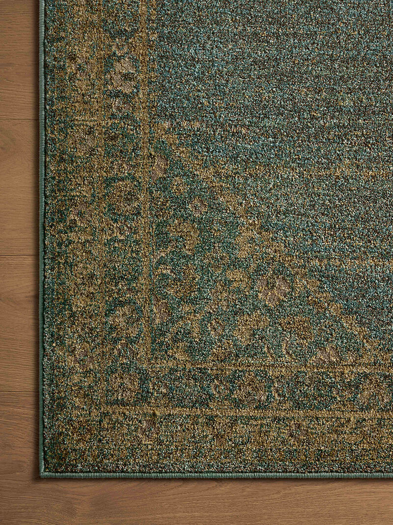 Mona Aqua/Wheat 3'7" x 5'7" Accent Rug by Magnolia Home by Joanna Gaines x Loloi