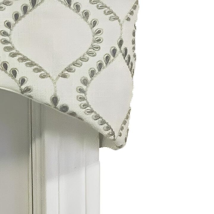 Go Getter Cornice 3" Rod Pocket Valance 50" x 17" Moonstone by RLF Home