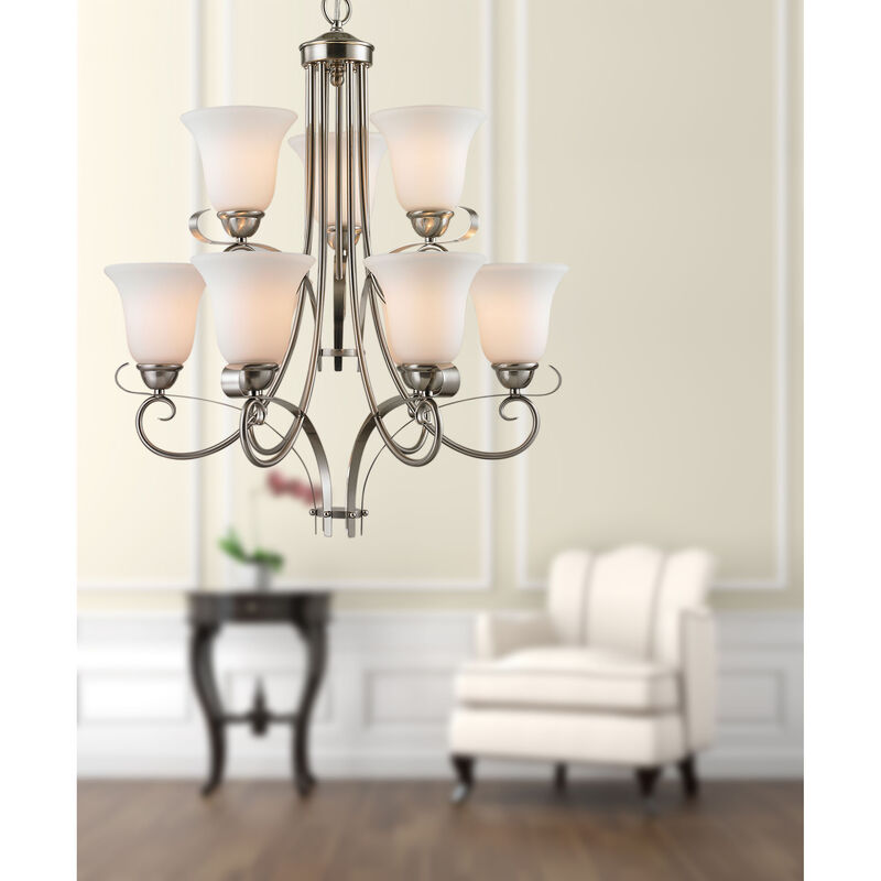 Brighton 25" 9-Lt Chandelier