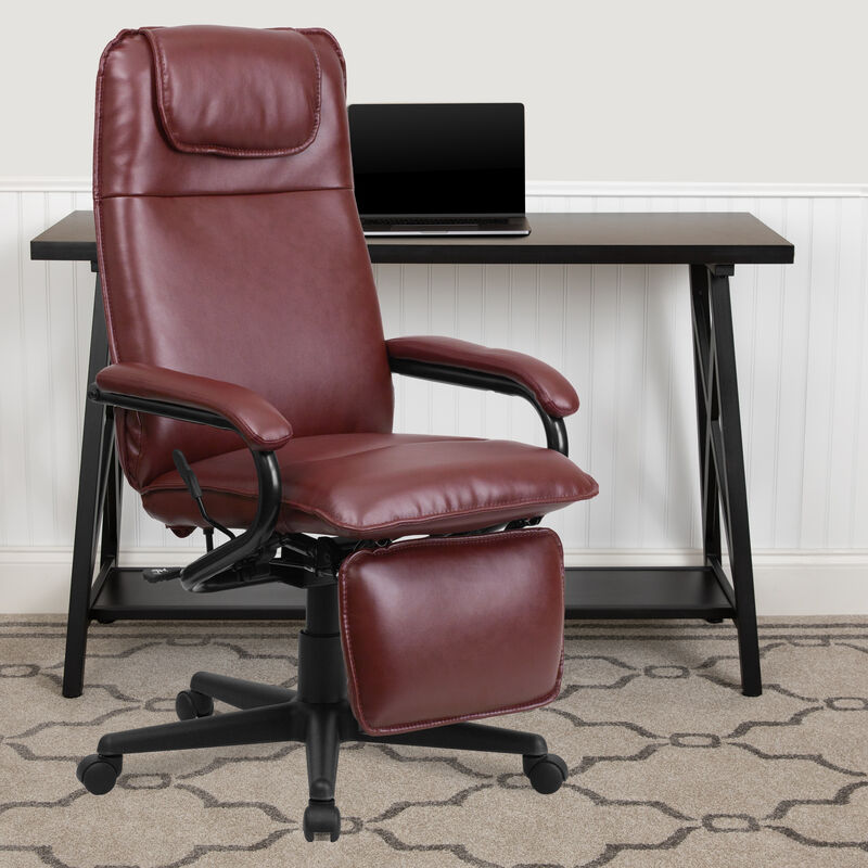 Robert High Back LeatherSoft Executive Reclining Ergonomic Swivel Office Chair with Arms
