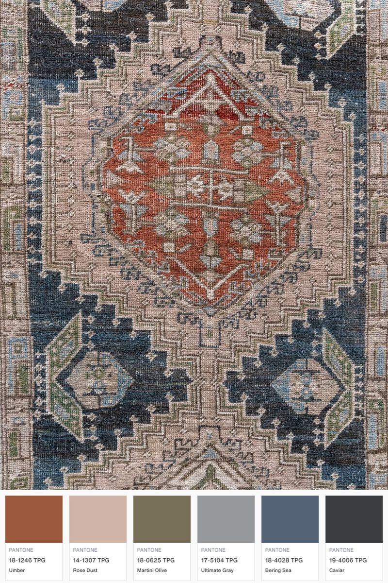 District Loom Antique Persian Serab runner rug-Miles