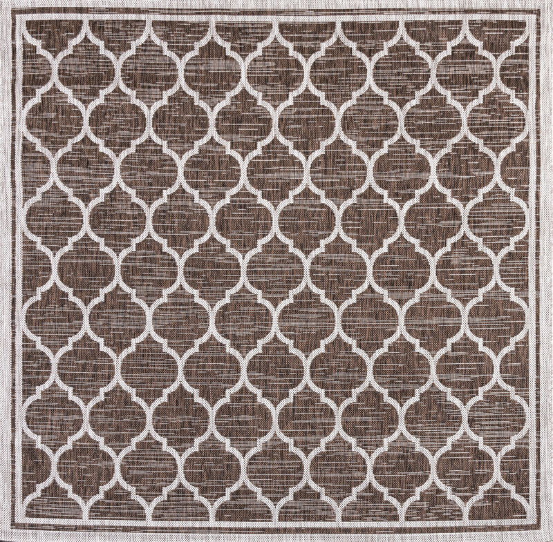 Trebol Moroccan Trellis Textured Weave Indoor/Outdoor Runner Rug