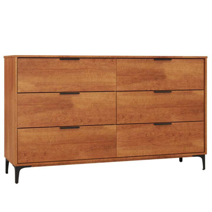 Hivvago 6-Drawer Dresser with Interlock System for Bedroom Living Room